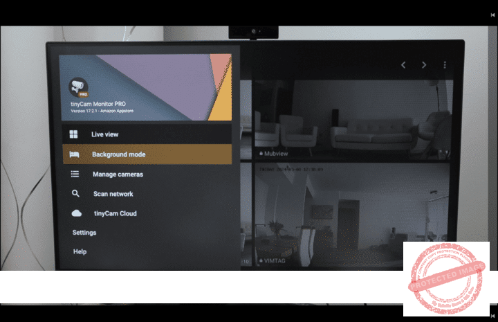 TinyCam Pro Menu
