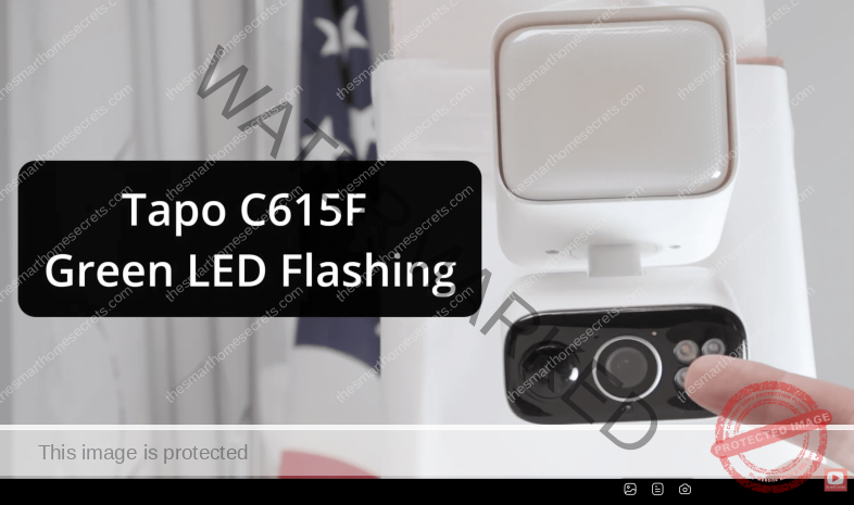 Tapo C615F Flashing Green LED