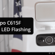 Tapo C615F Flashing Green LED